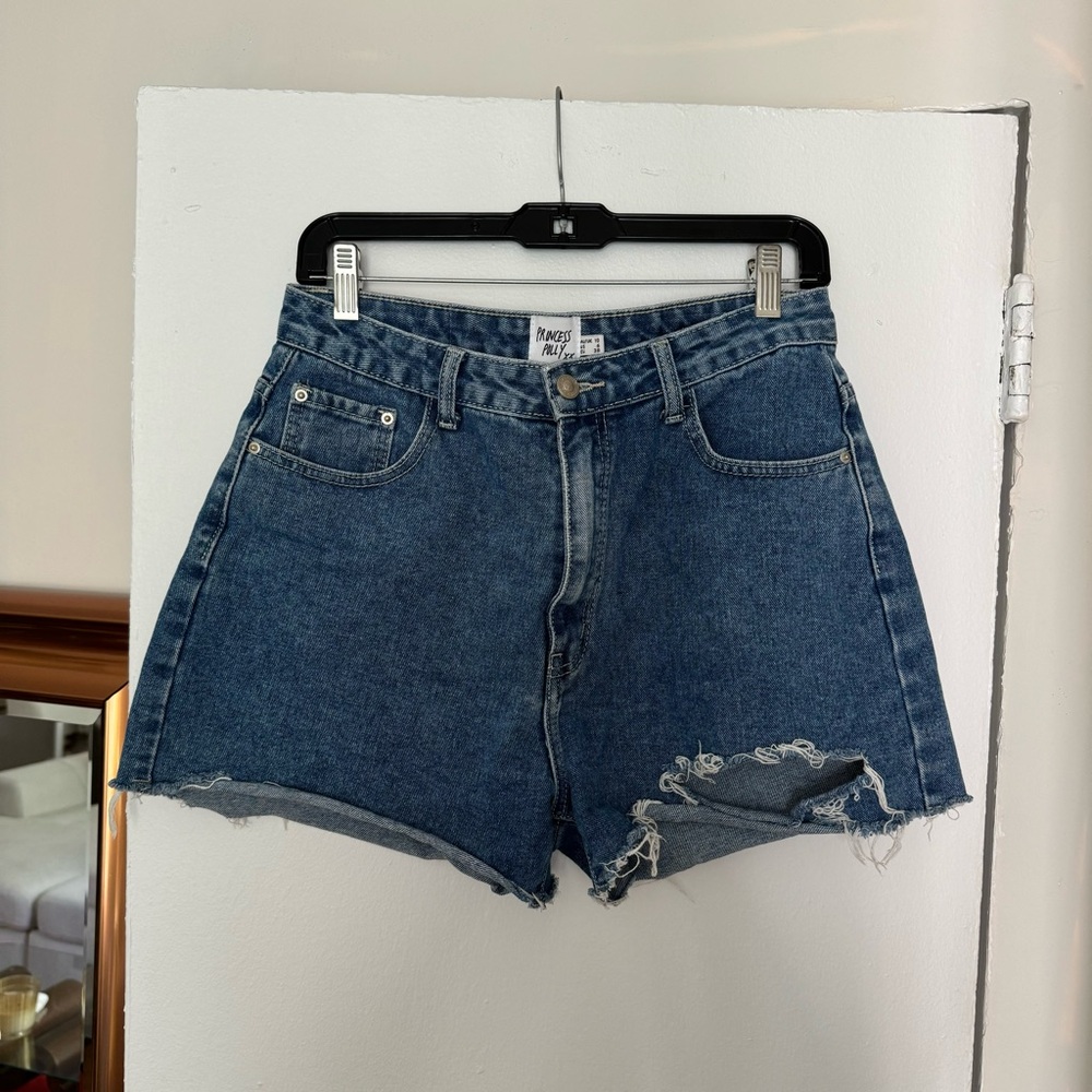 Princess Polly Denim Cut Off Shorts